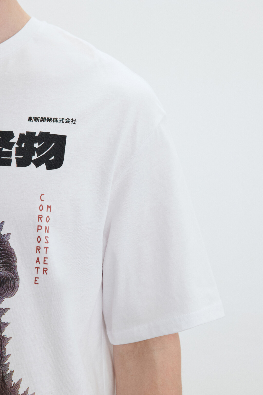 Футболка хлопковая с принтом - цвет белый - 6