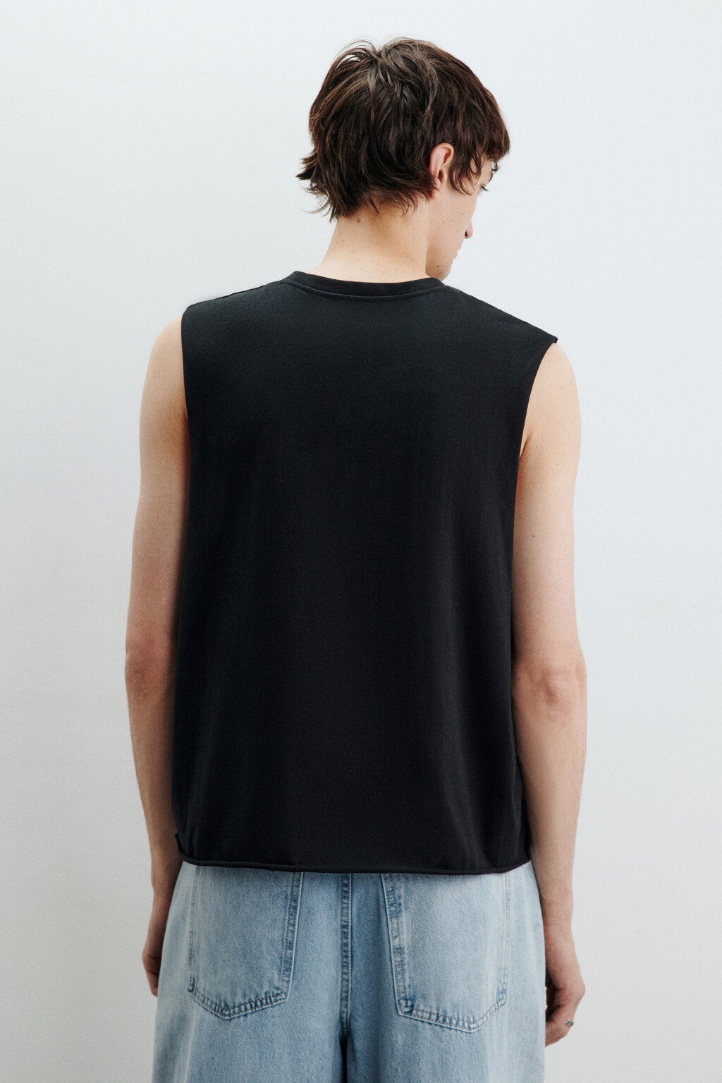 Майка с металлическим пирсингом - цвет черный - 3