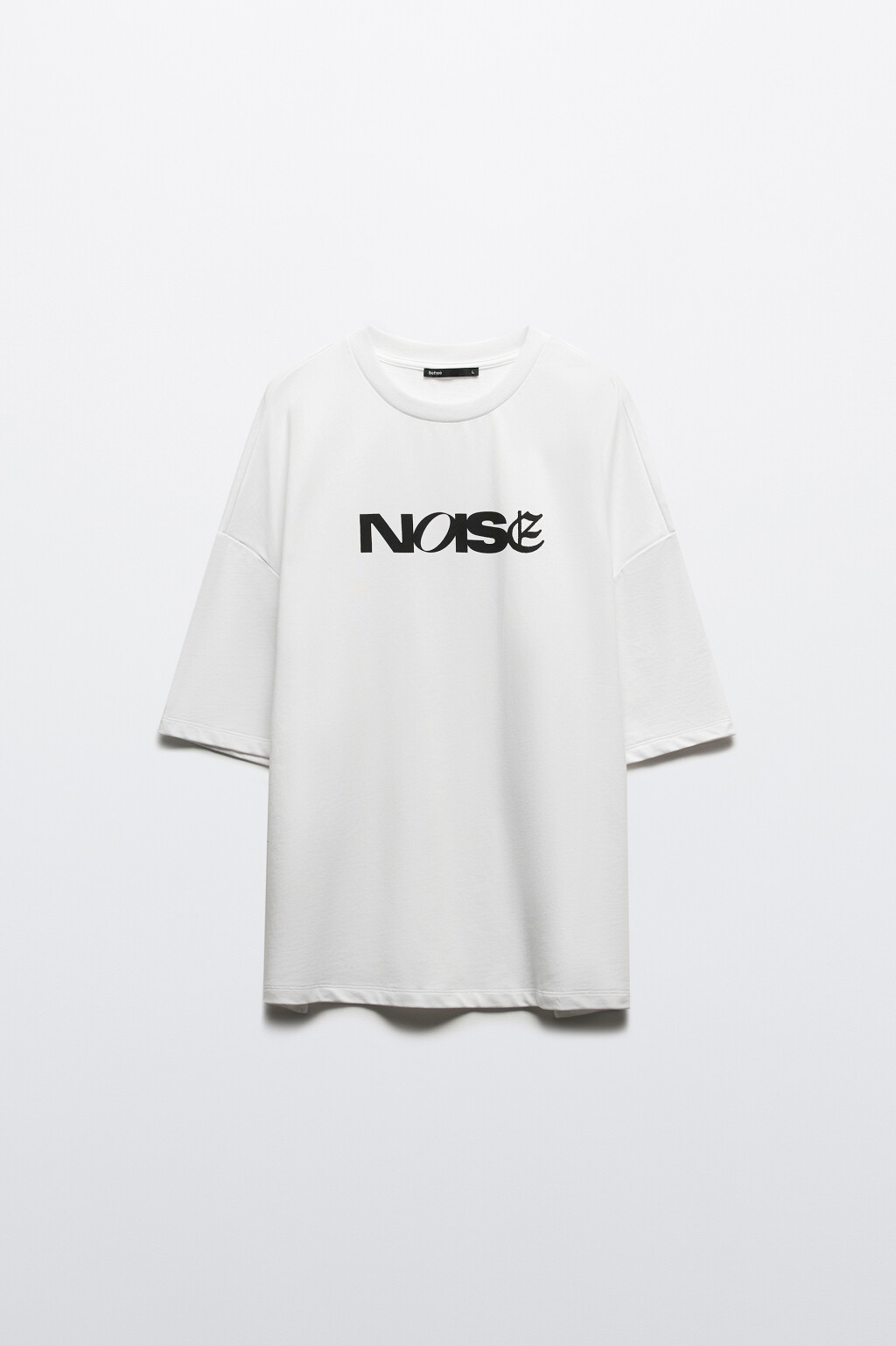 Футболка с принтом-надписью - цвет белый - 7