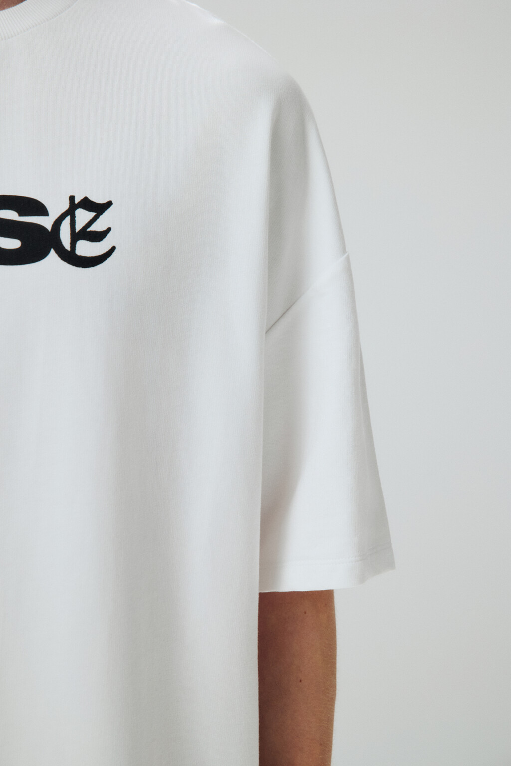Футболка с принтом-надписью - цвет белый - 6