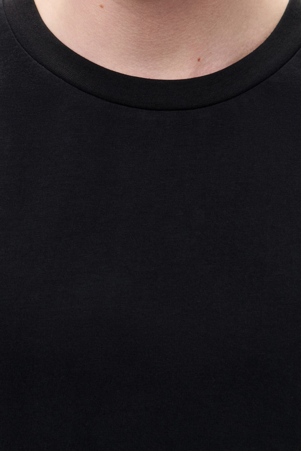 Футболка boxy fit укороченная - цвет черный - 5