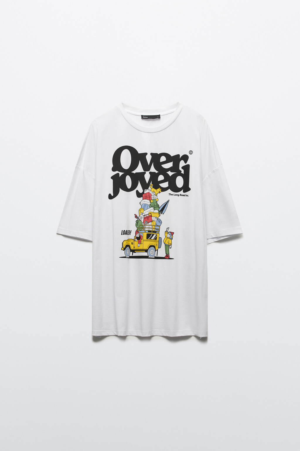 Футболка хлопковая с принтом - цвет белый - 8