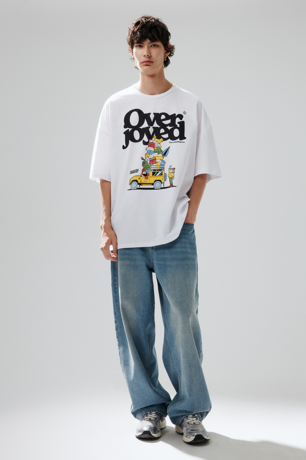 Футболка хлопковая с принтом - цвет белый - 5