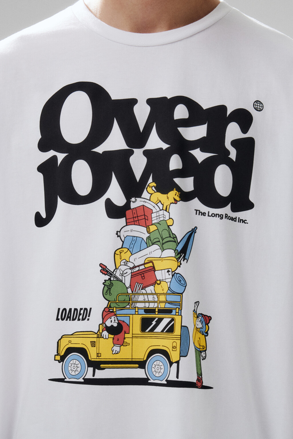 Футболка хлопковая с принтом - цвет белый - 6