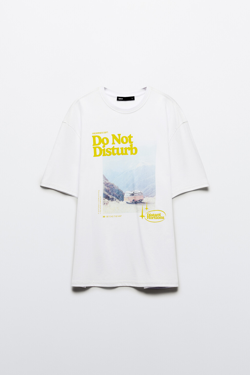 Футболка хлопковая с принтом - цвет белый - 7