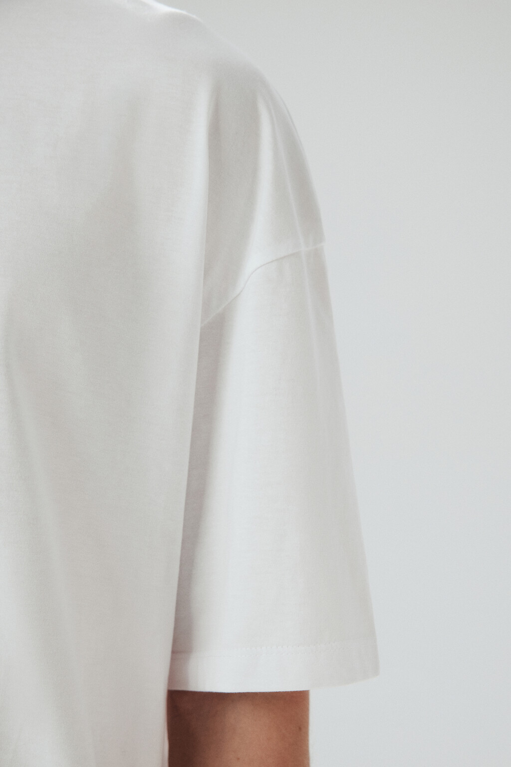 Футболка oversize с принтом - цвет белый - 7