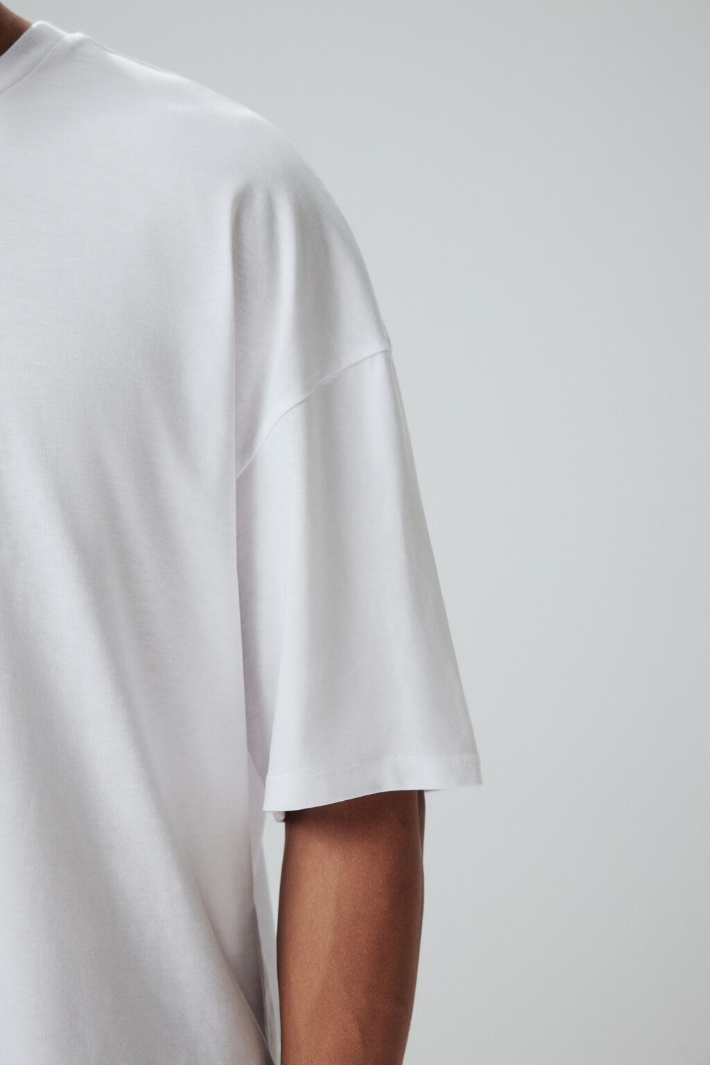 Футболка oversize с принтом - цвет белый - 7