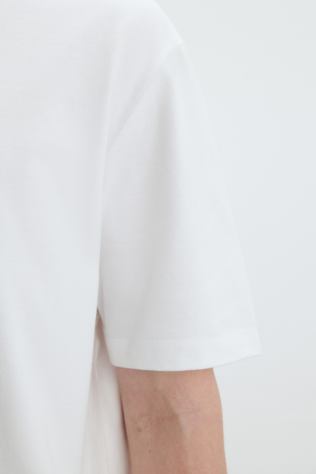 Футболка базовая из плотного хлопка - цвет белый - 6
