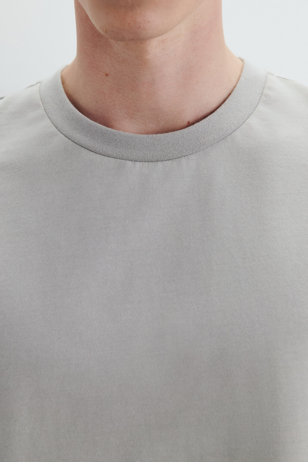 Футболка базовая из плотного хлопка - цвет серый - 5