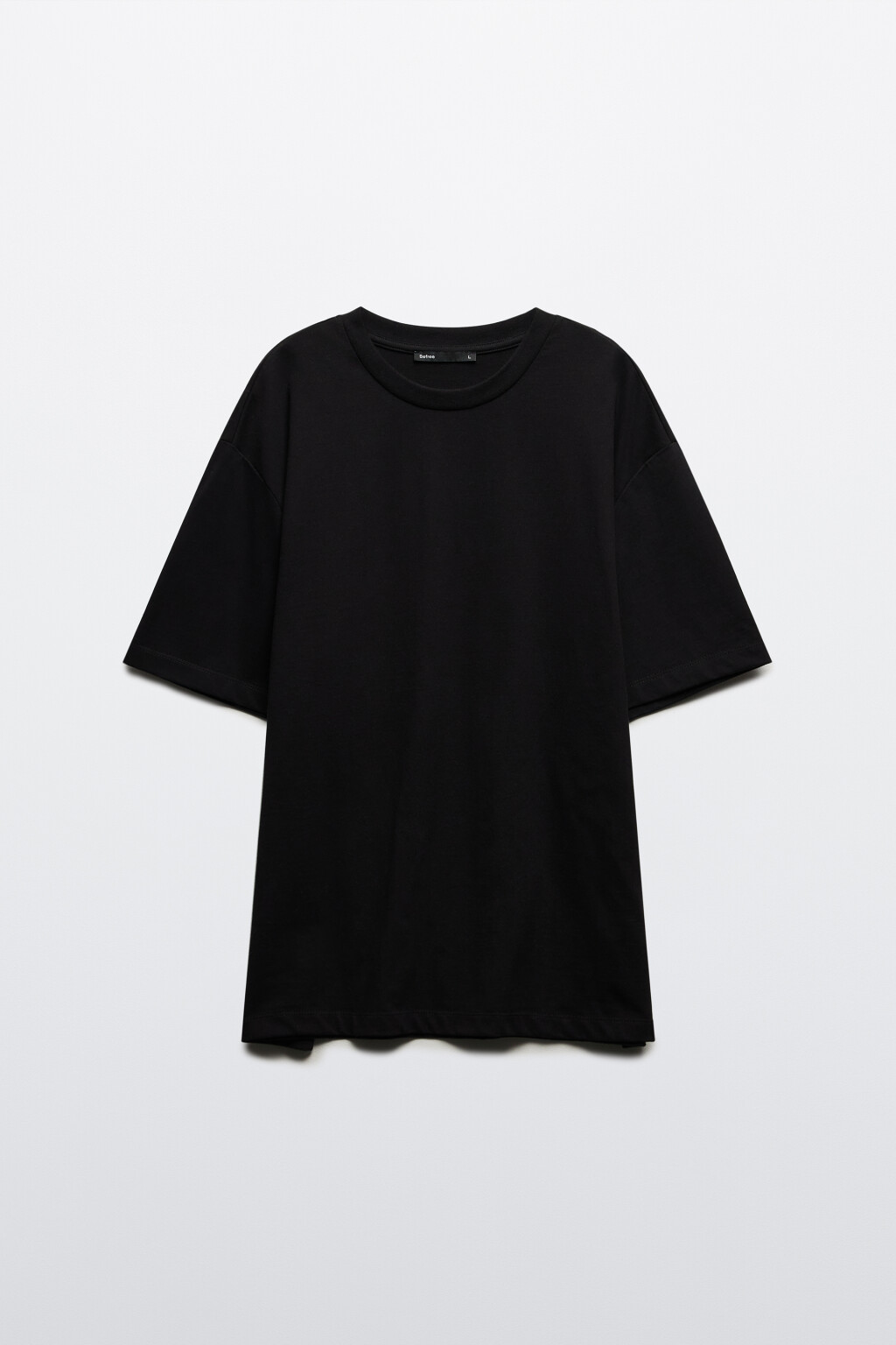 Футболка базовая из плотного хлопка - цвет черный - 5