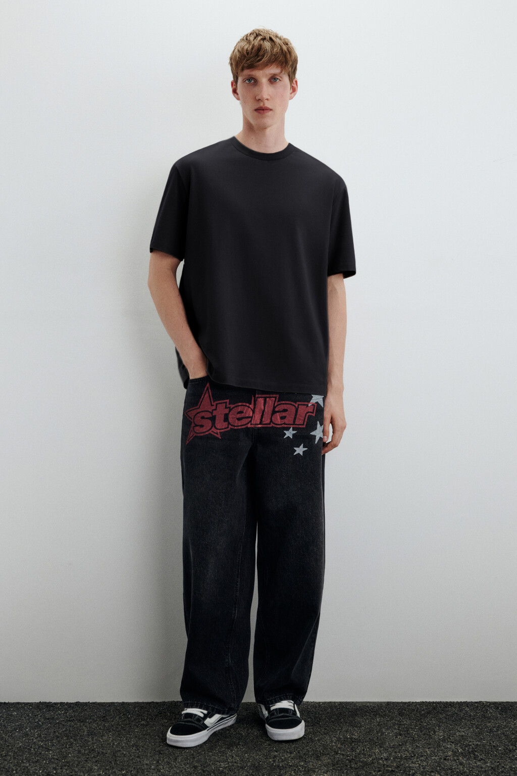 Футболка базовая из плотного хлопка - цвет черный - 3