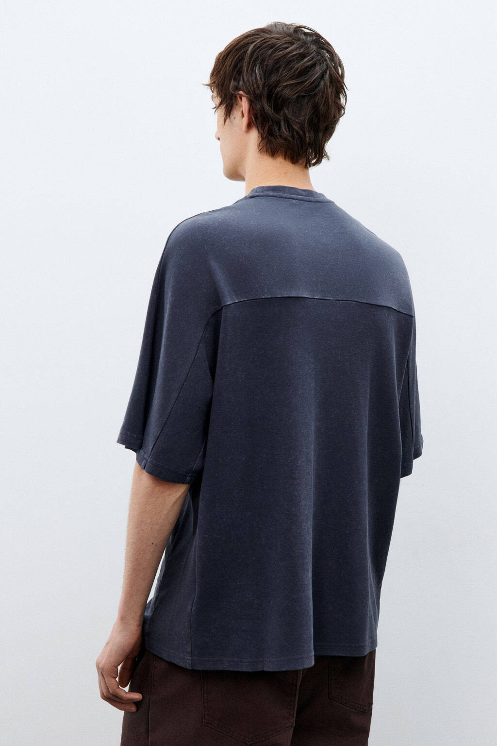 Футболка с вареным эффектом - цвет серый - 3