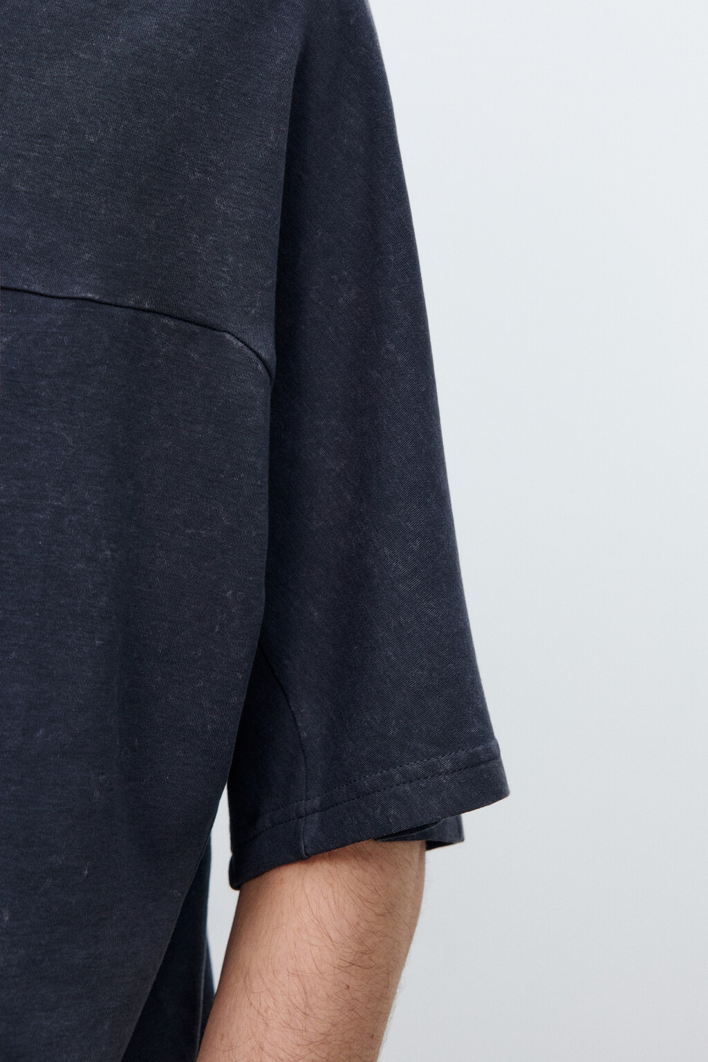 Футболка с вареным эффектом - цвет серый - 6