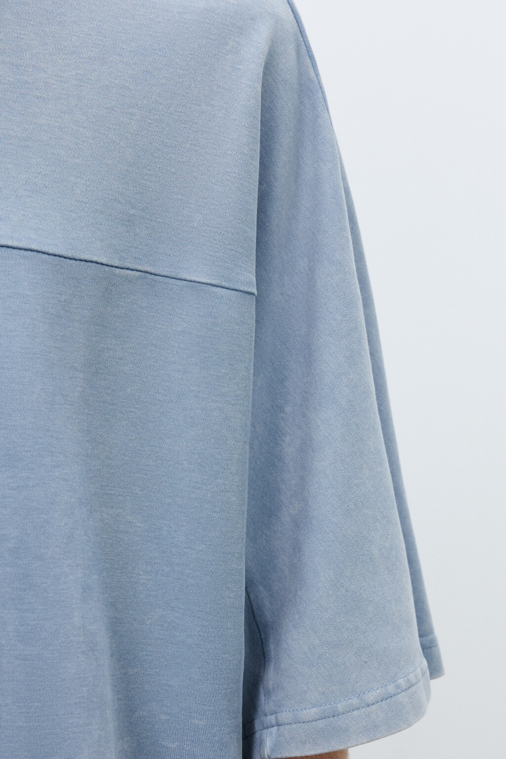 Футболка с вареным эффектом - цвет голубой - 6