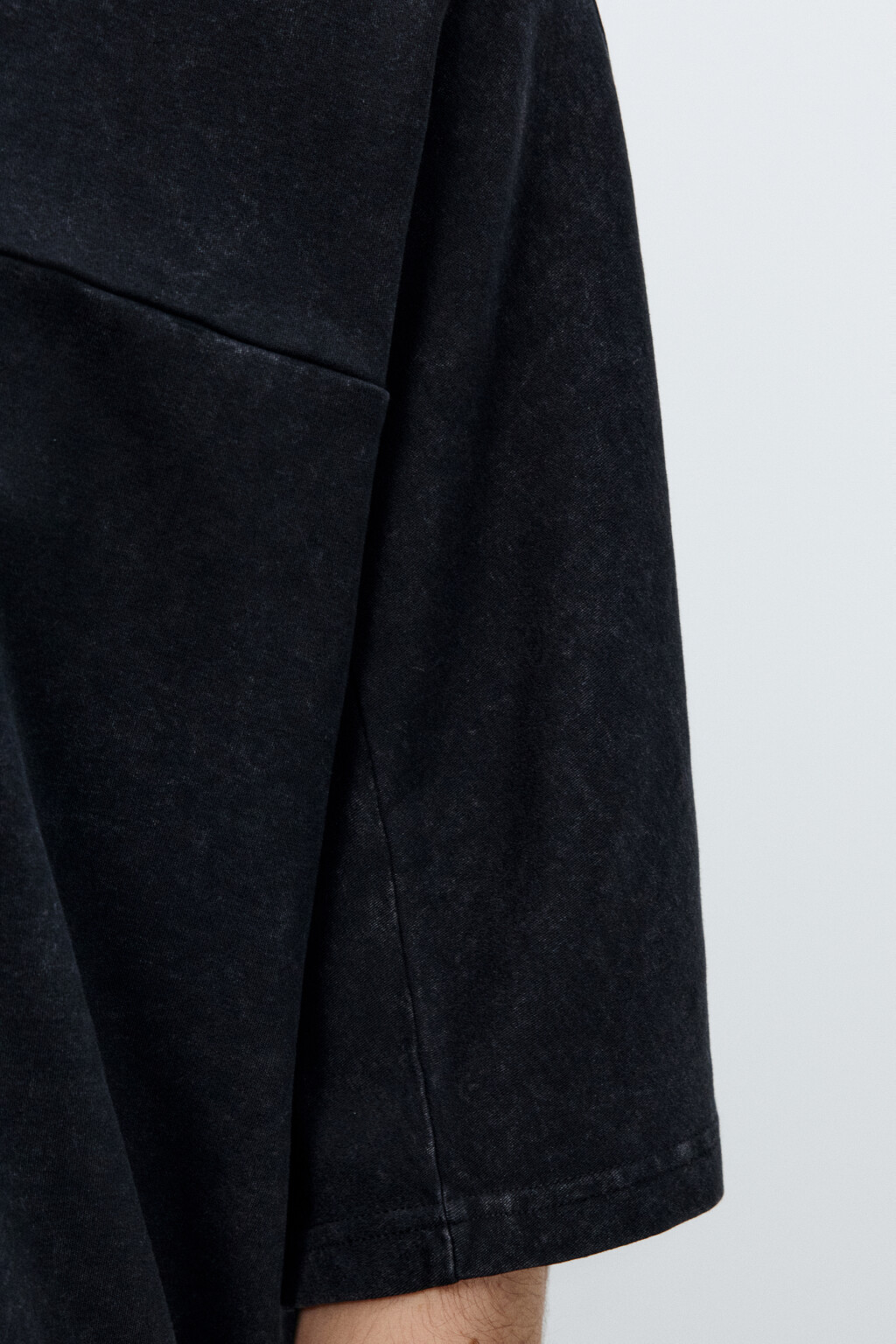 Футболка с вареным эффектом - цвет черный - 6