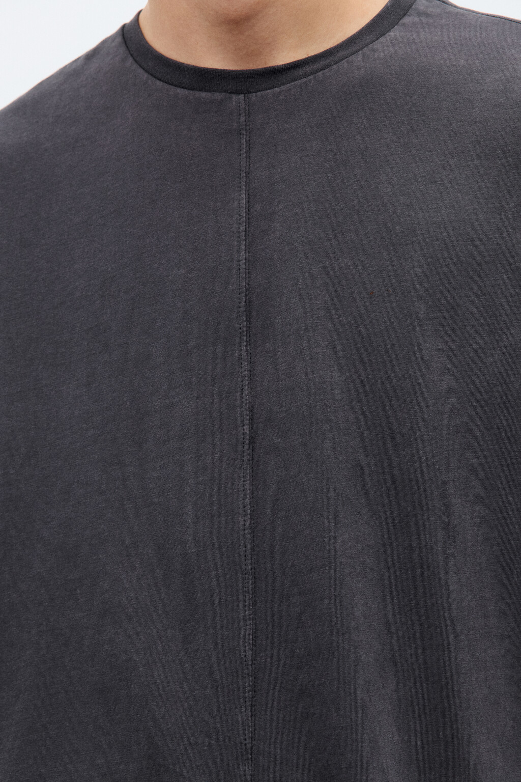 Футболка oversize с вареным эффектом - цвет серый - 6