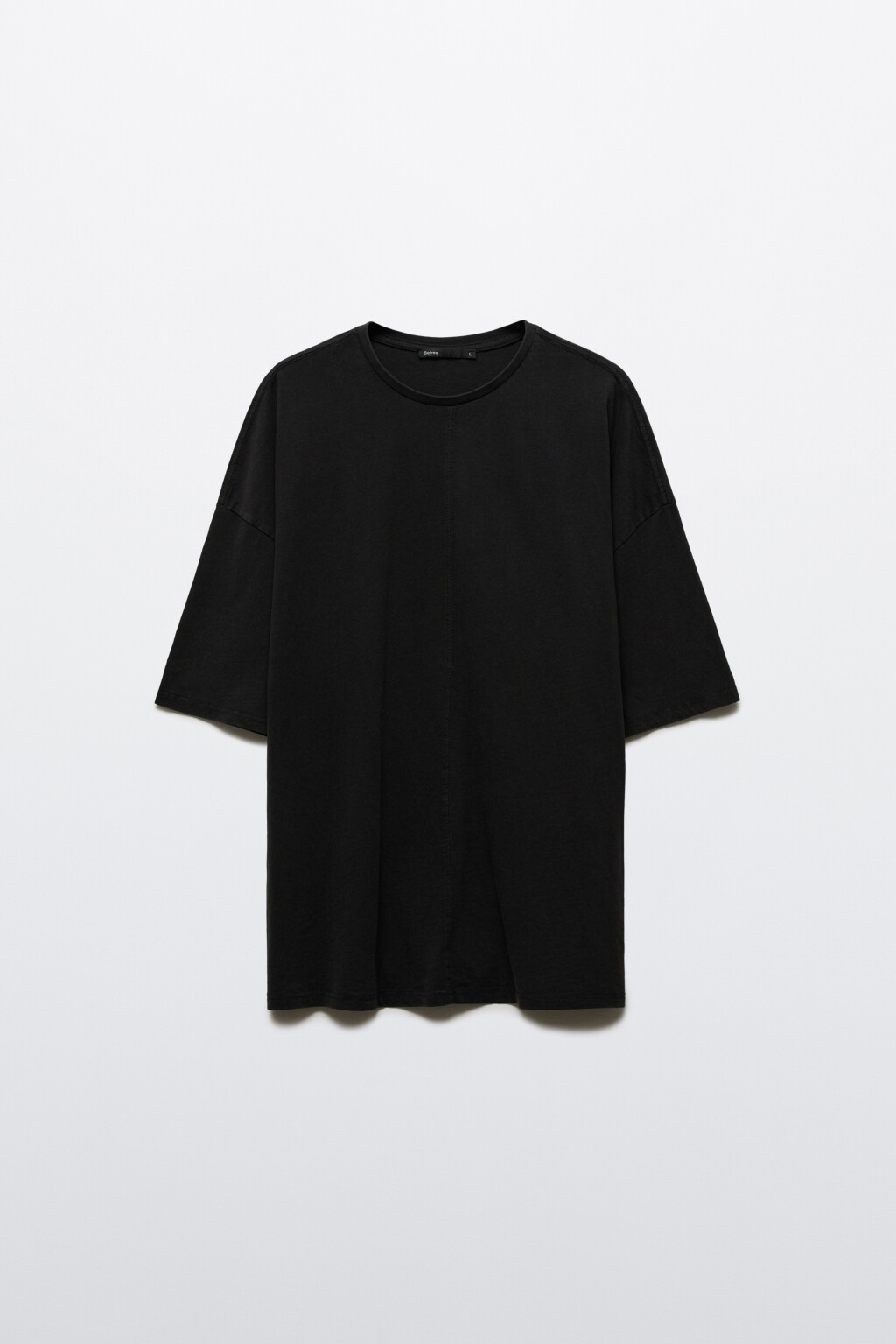 Футболка oversize с вареным эффектом - цвет черный - 8