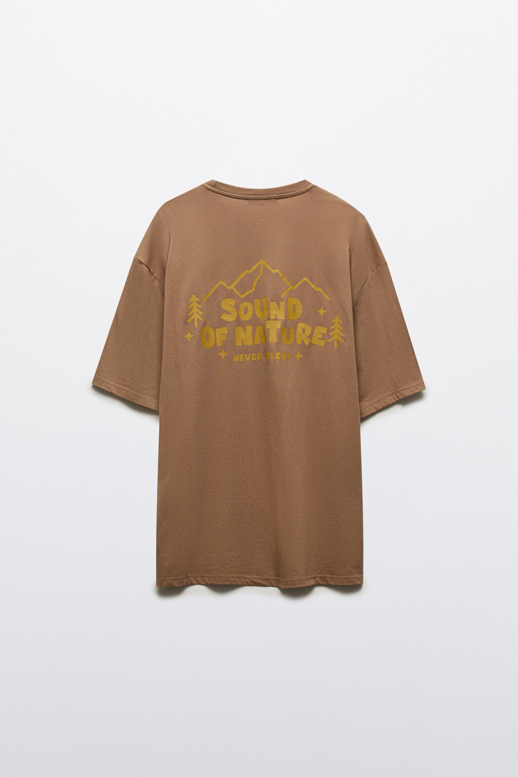 Футболка вареная с принтом - цвет бежевый - 8