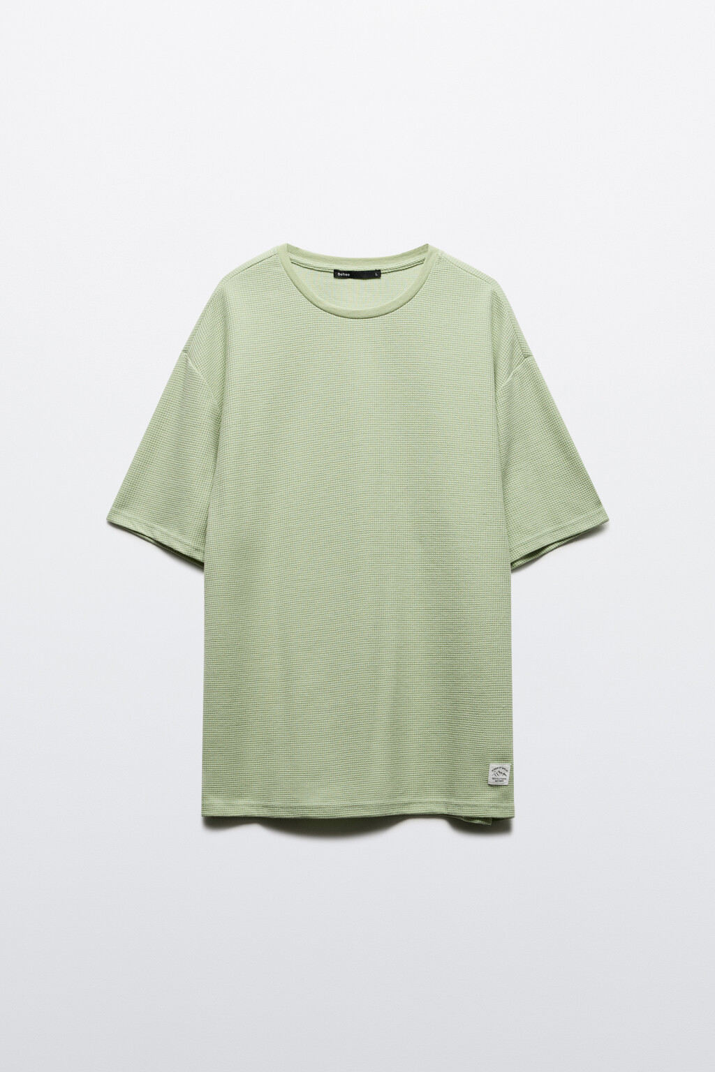 Футболка из фактурной ткани - цвет зеленый - 7