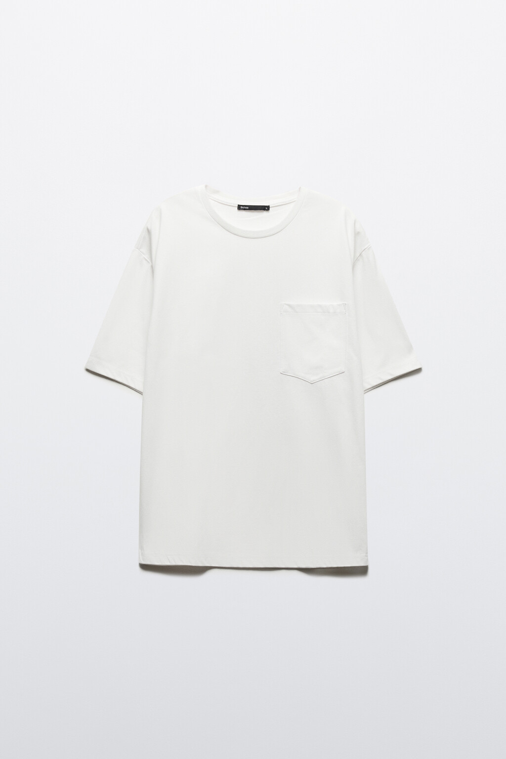 Футболка базовая с карманом - цвет белый - 7