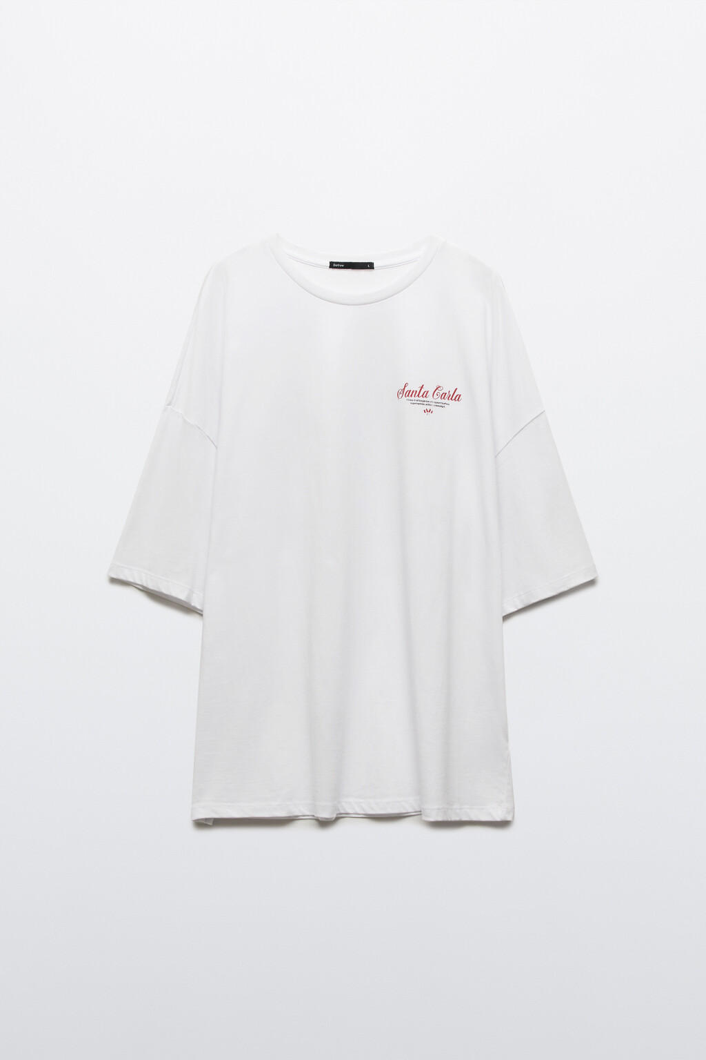 Футболка хлопковая с принтом - цвет белый - 7