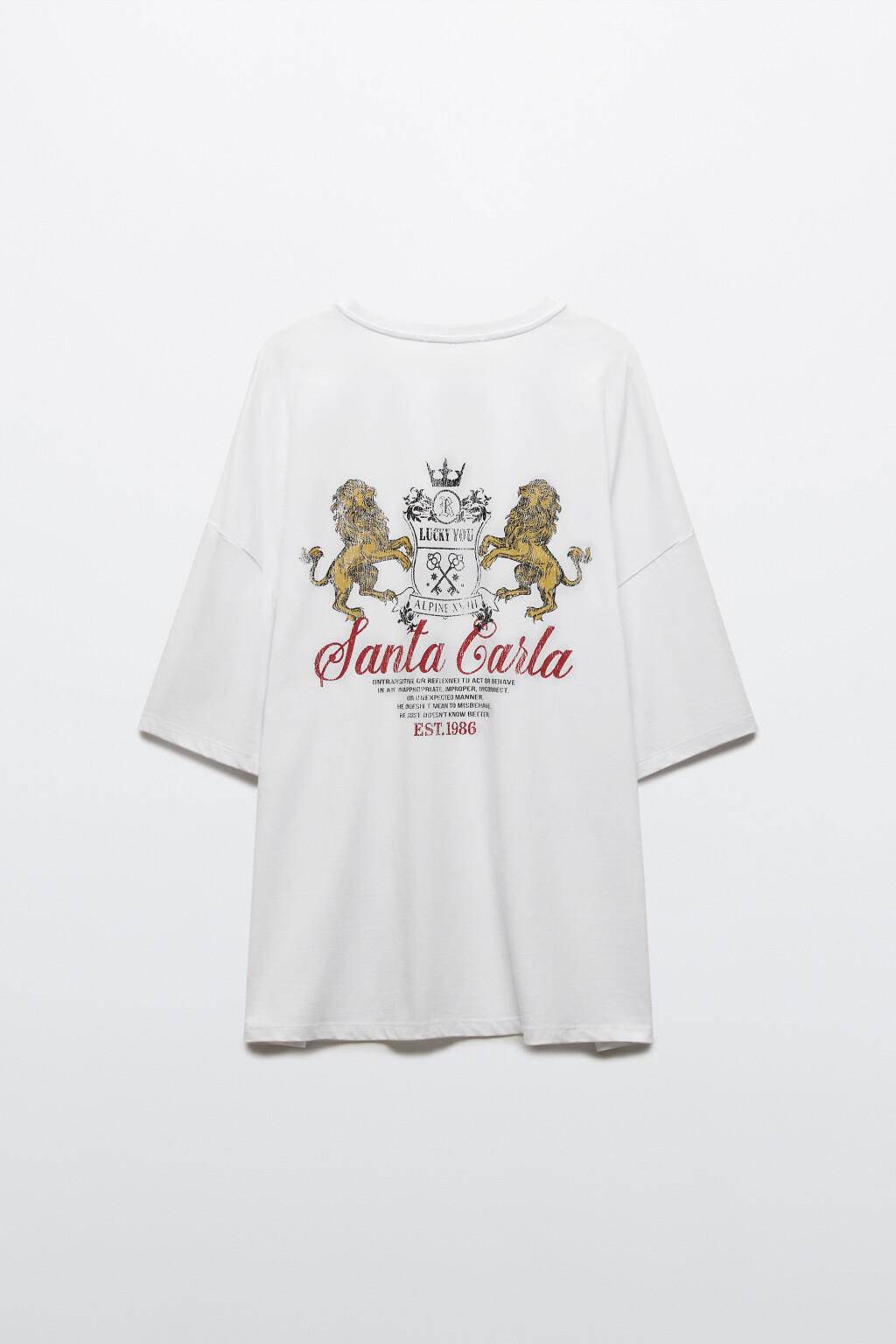 Футболка хлопковая с принтом - цвет белый - 8