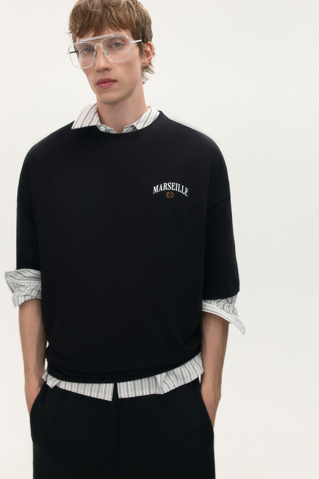 Футболка хлопковая с принтом - цвет черный - 2