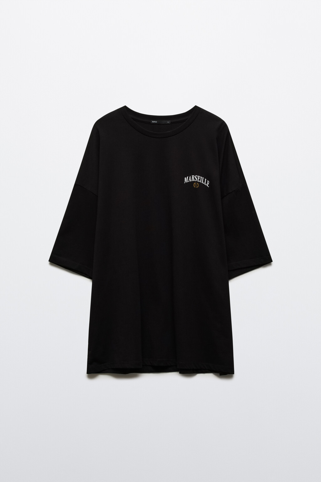 Футболка хлопковая с принтом - цвет черный - 10