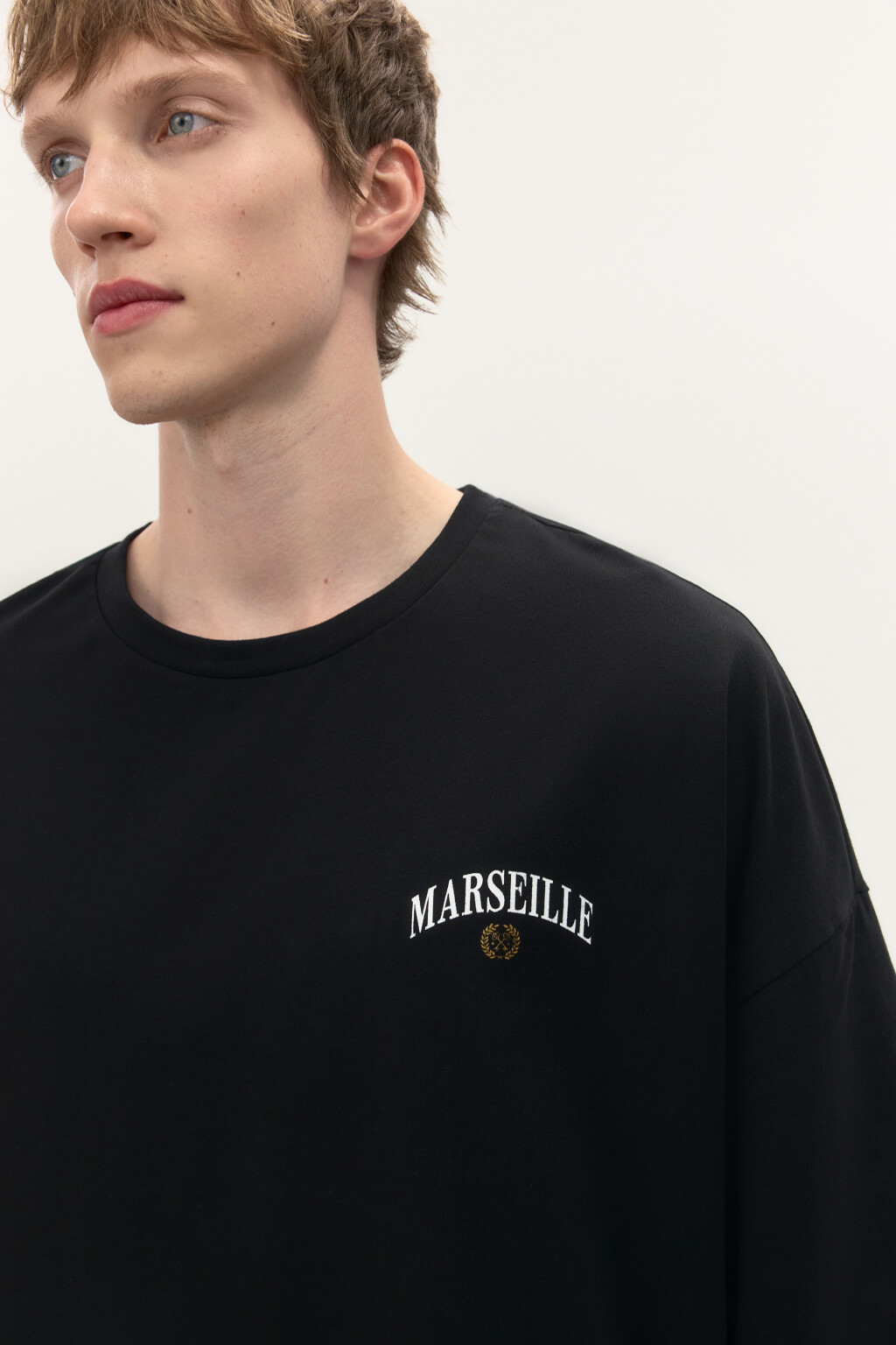 Футболка хлопковая с принтом - цвет черный - 6