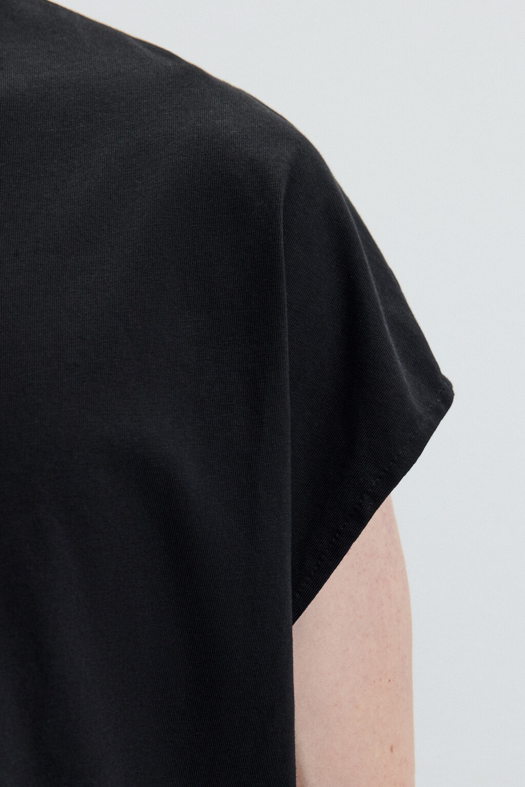 Майка свободная с принтом - цвет черный - 7