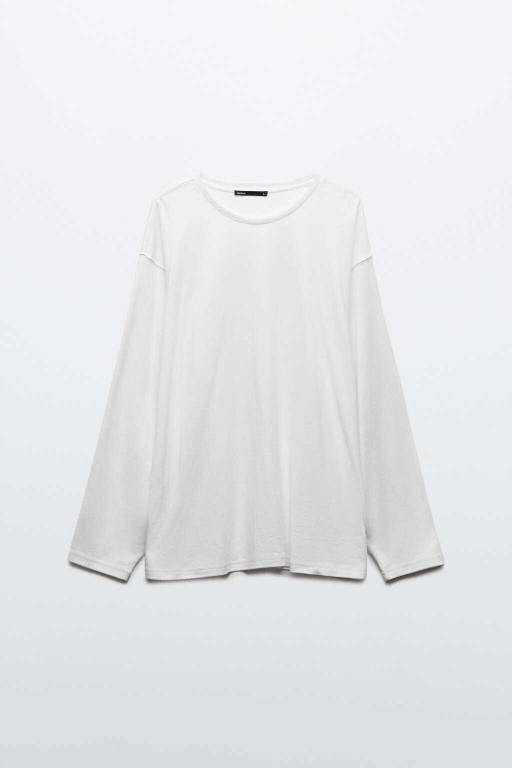 Лонгслив базовый трикотажный - цвет белый - 7