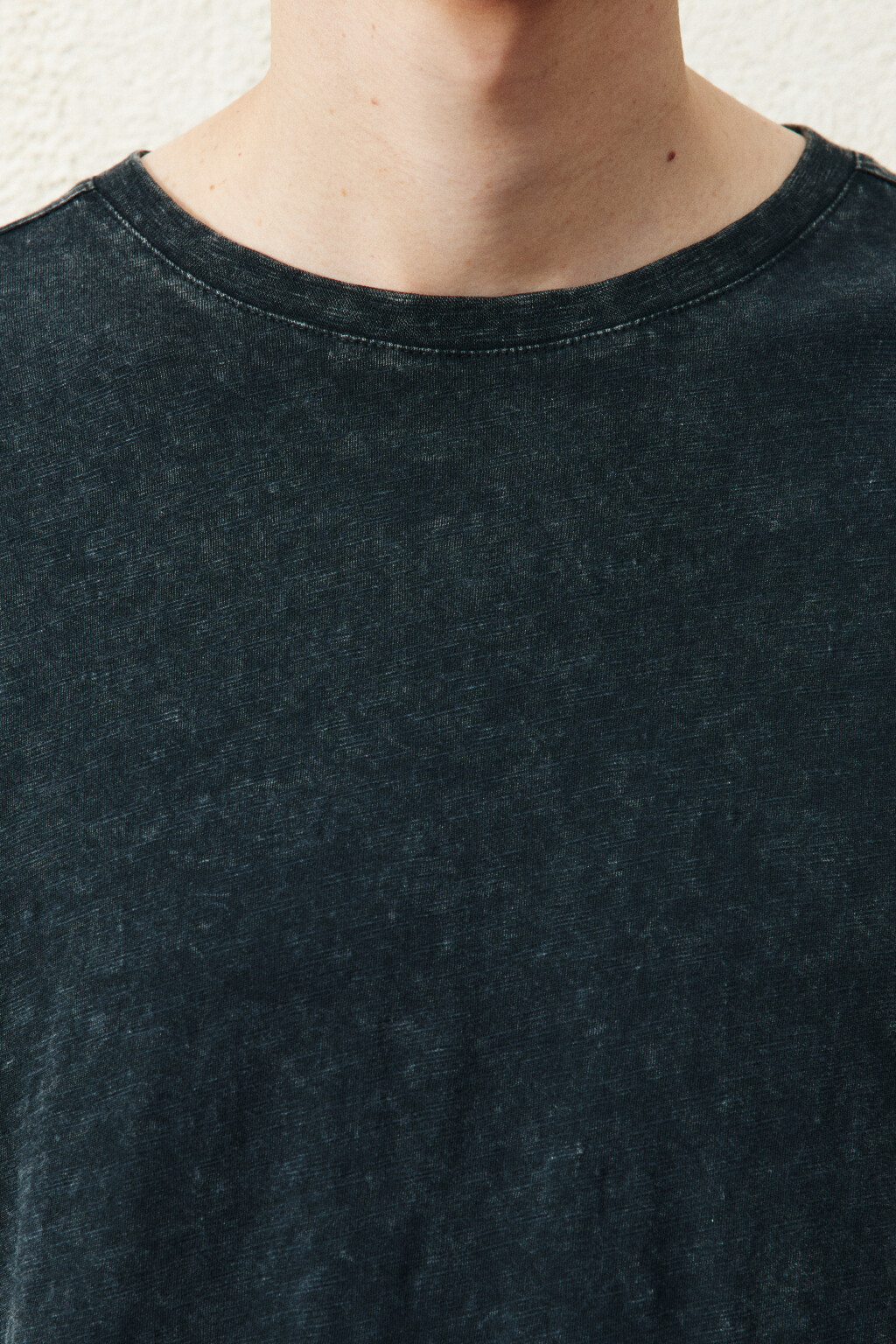 Лонгслив из хлопкового трикотажа - цвет черный - 6