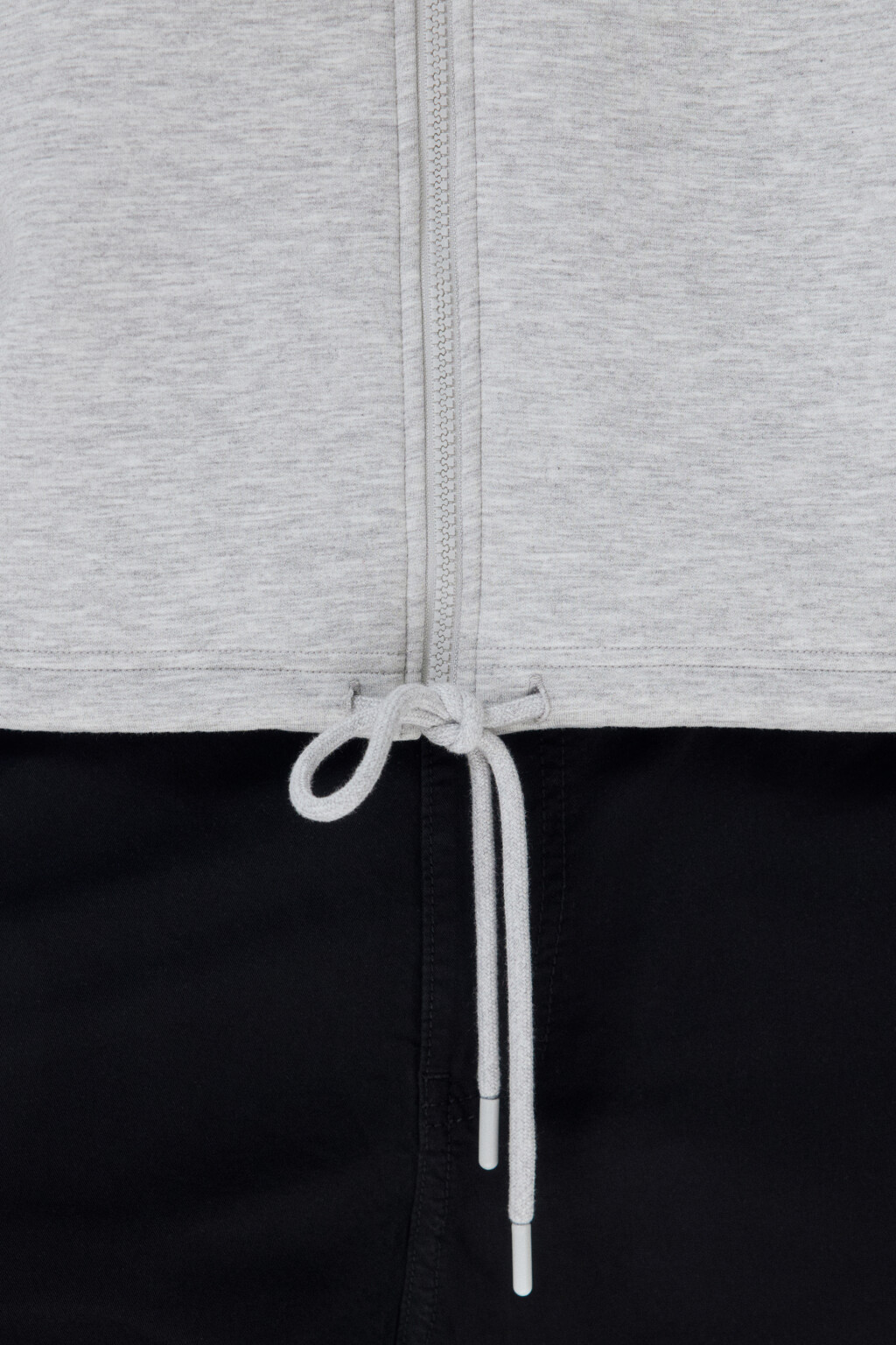 Худи-зипка из футера с капюшоном - цвет серый - 6