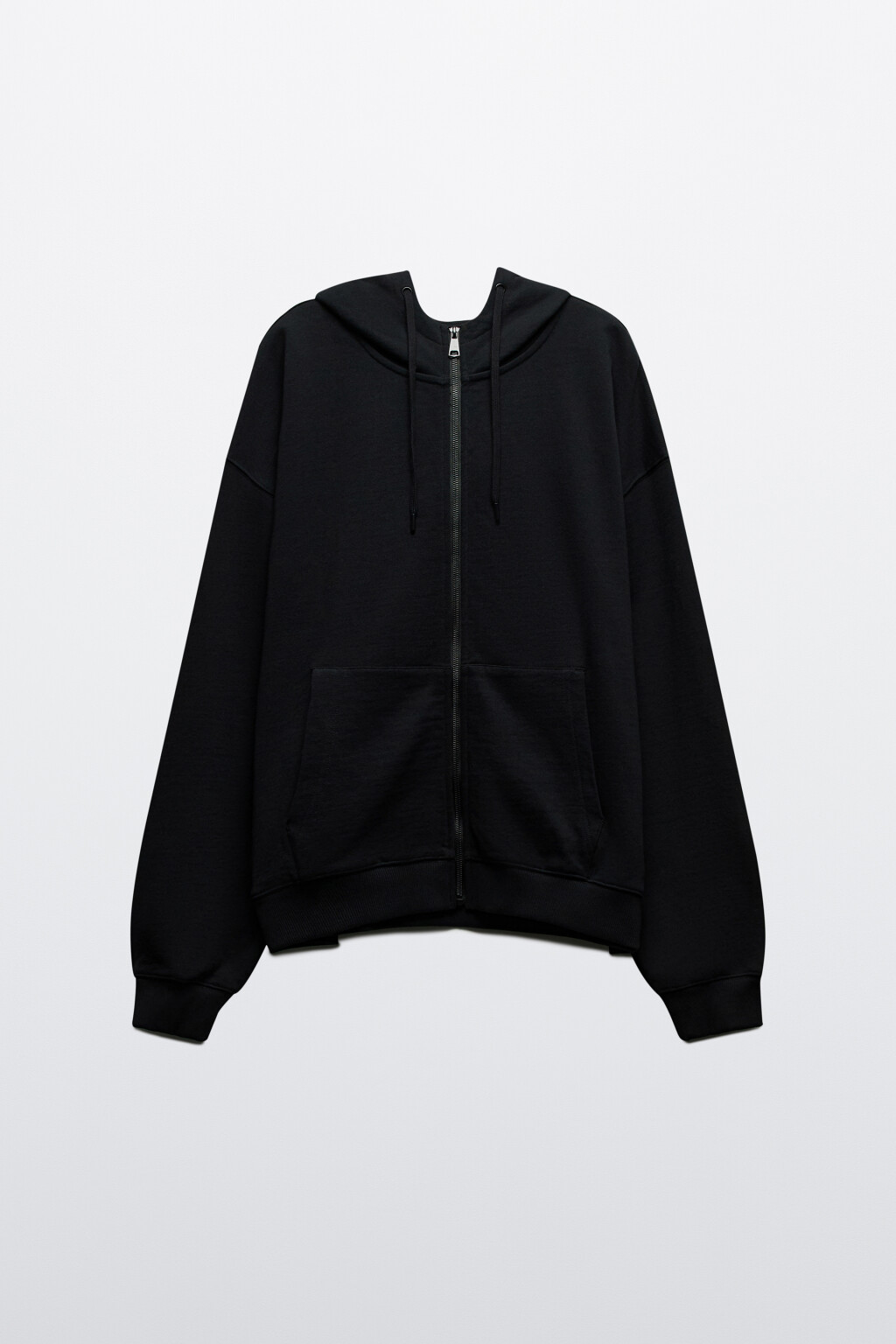 Худи-зипка с капюшоном - цвет черный - 8