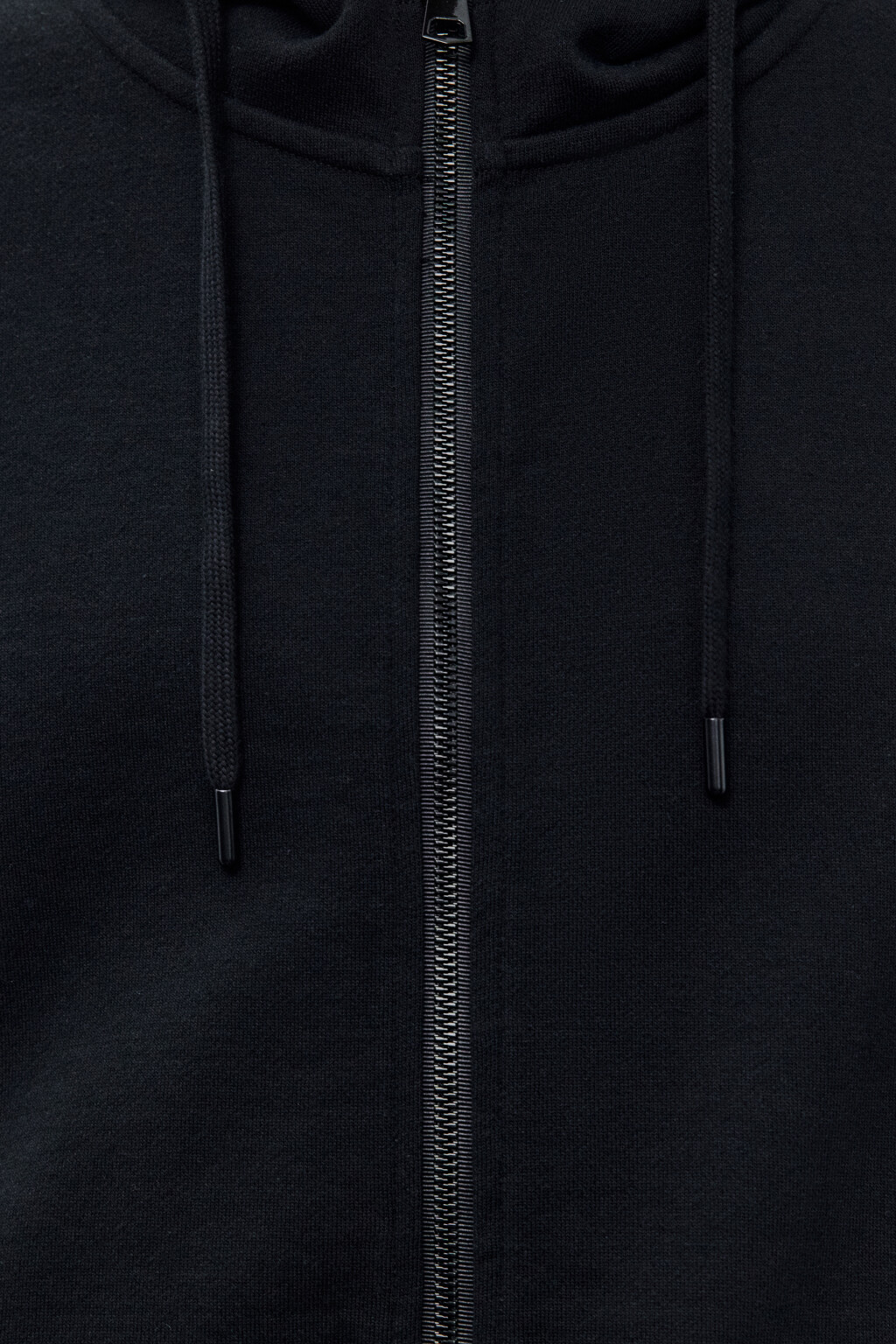 Худи-зипка с капюшоном - цвет черный - 5