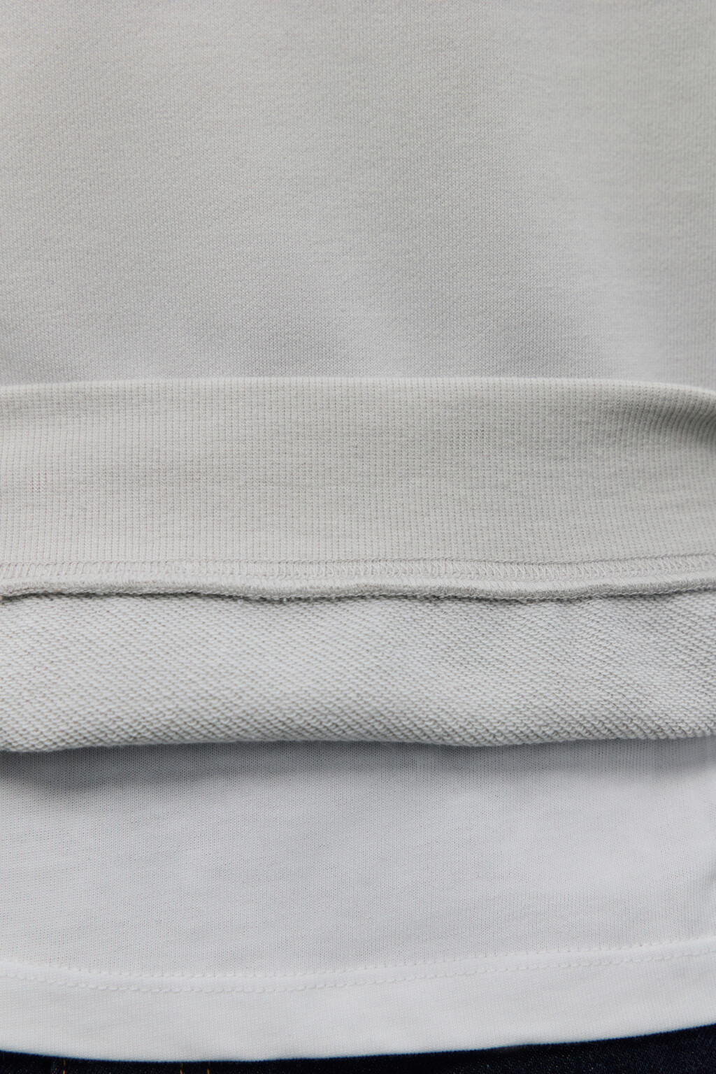 Свитшот из футера с нашивкой - цвет серый - 7