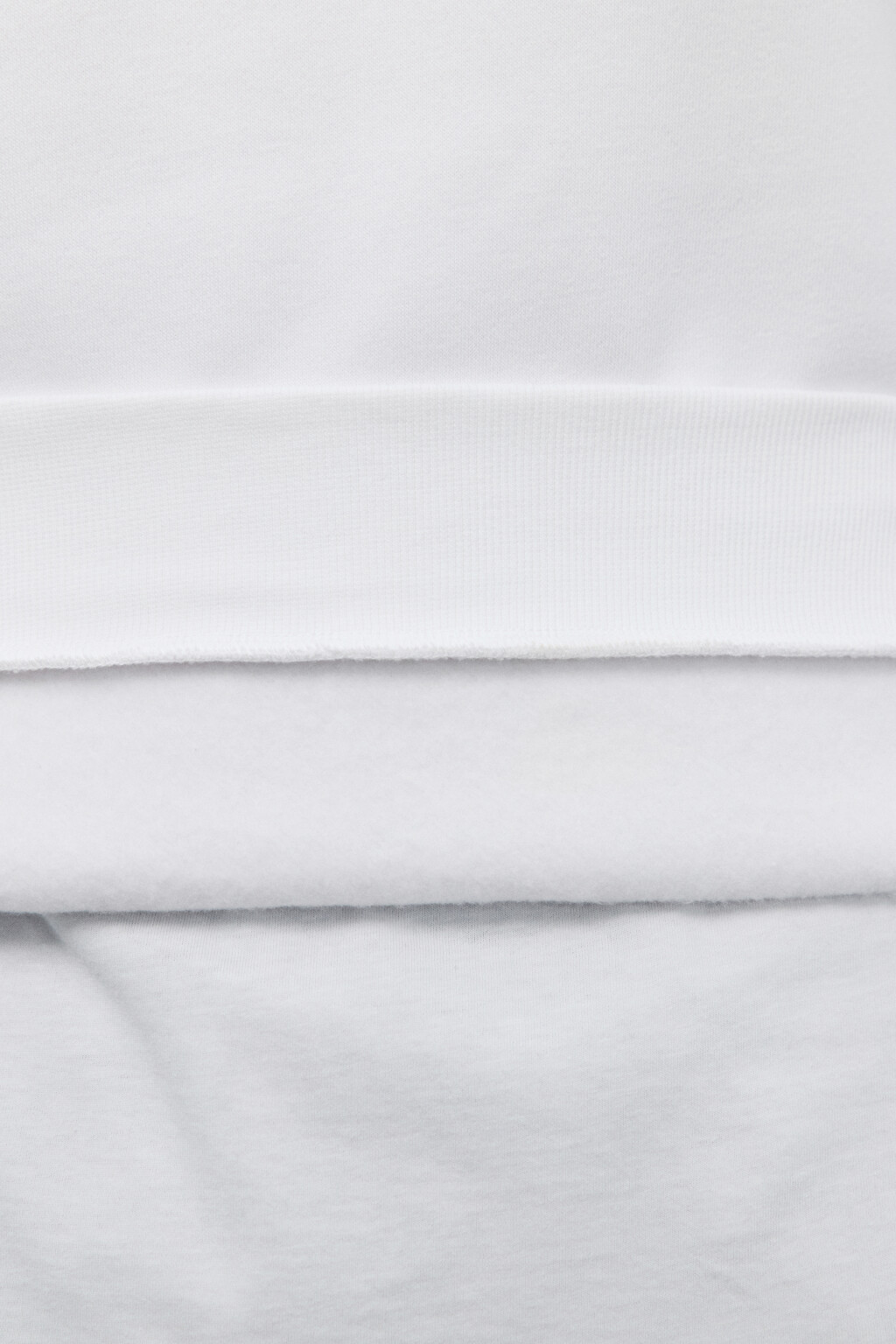 Толстовка half zip из футера - цвет белый - 7