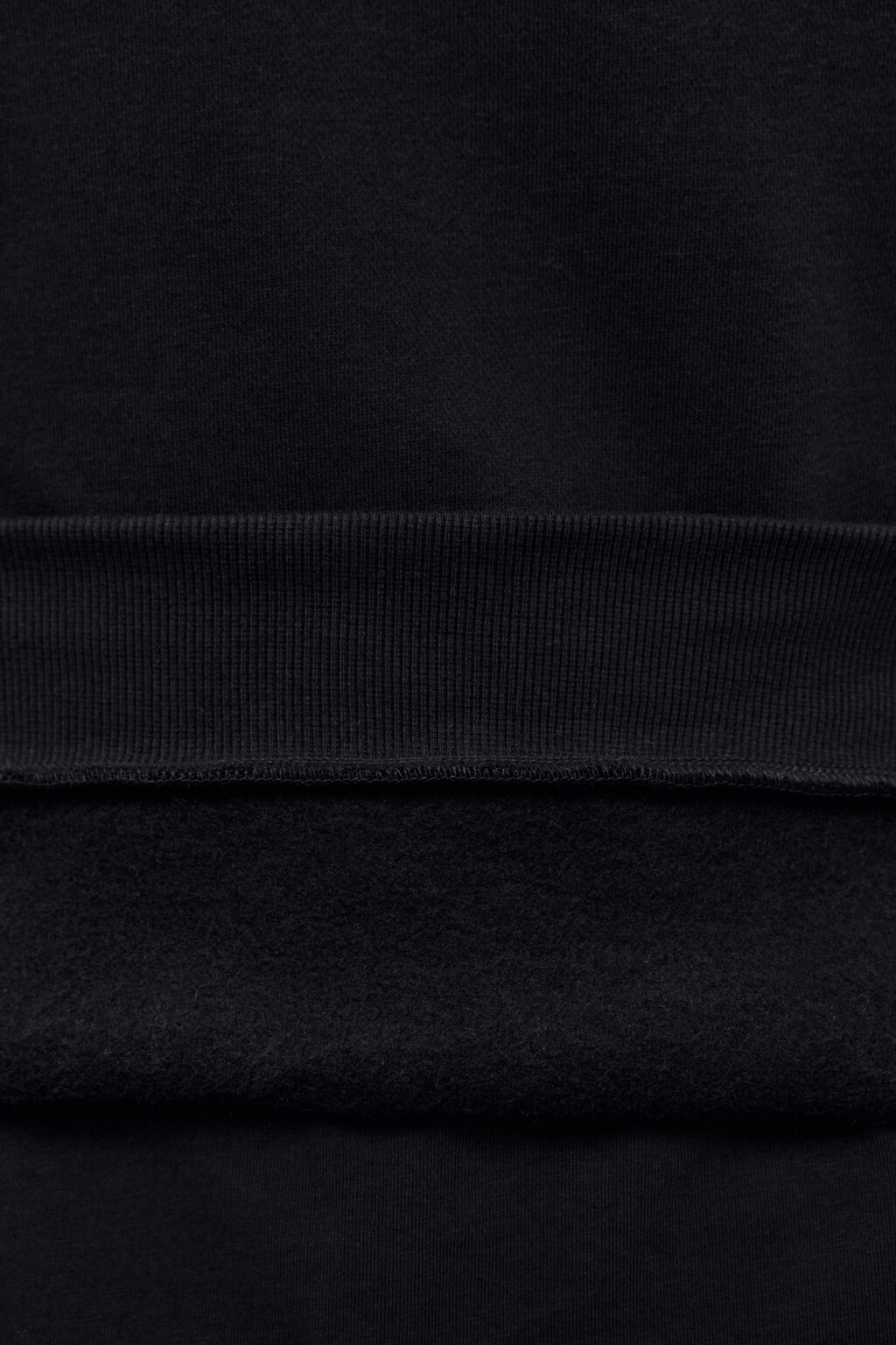 Толстовка half zip из футера - цвет черный - 7