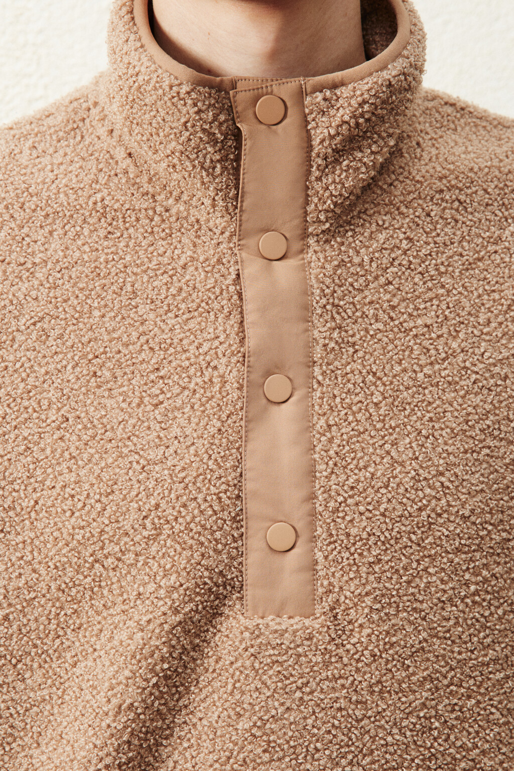 Толстовка флисовая с карманом - цвет коричневый - 6