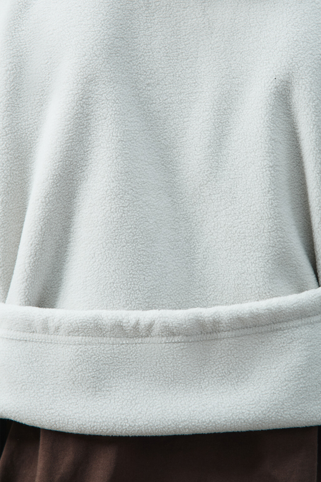 Худи-зипка флисовая с капюшоном - цвет белый - 7