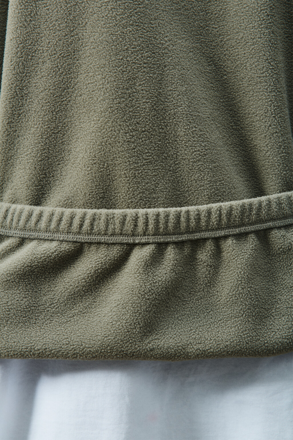 Худи-зипка флисовая с надписью - цвет зеленый - 7