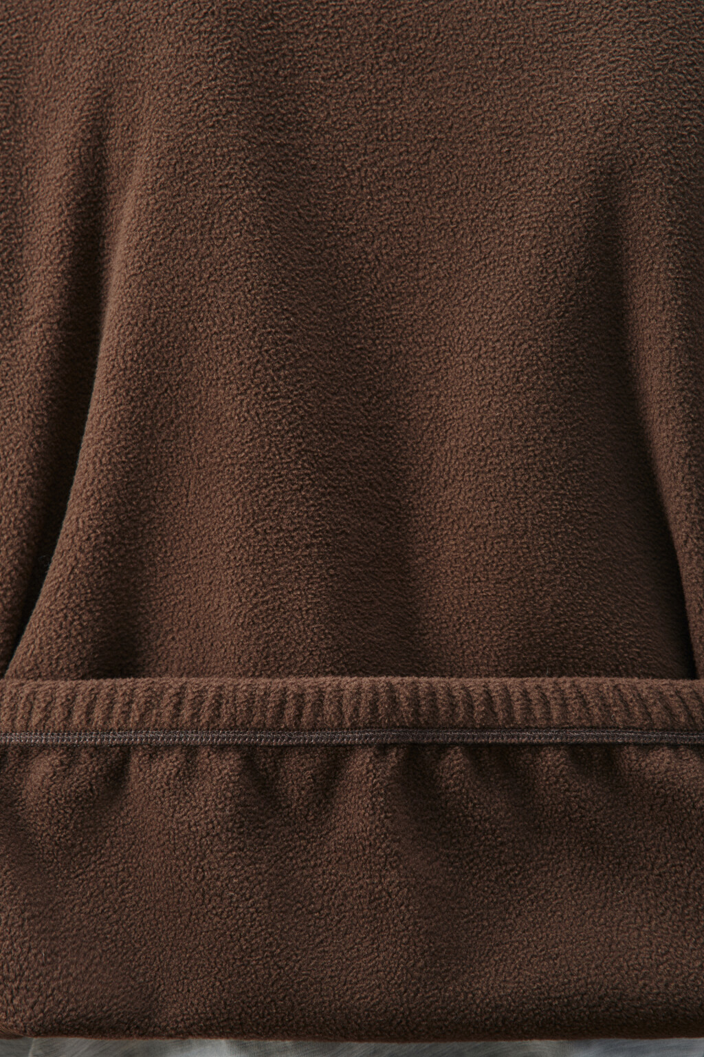 Худи-зипка флисовая с надписью - цвет коричневый - 7