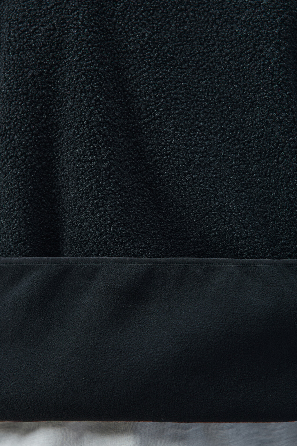 Худи-зипка флисовая с надписью - цвет черный - 7