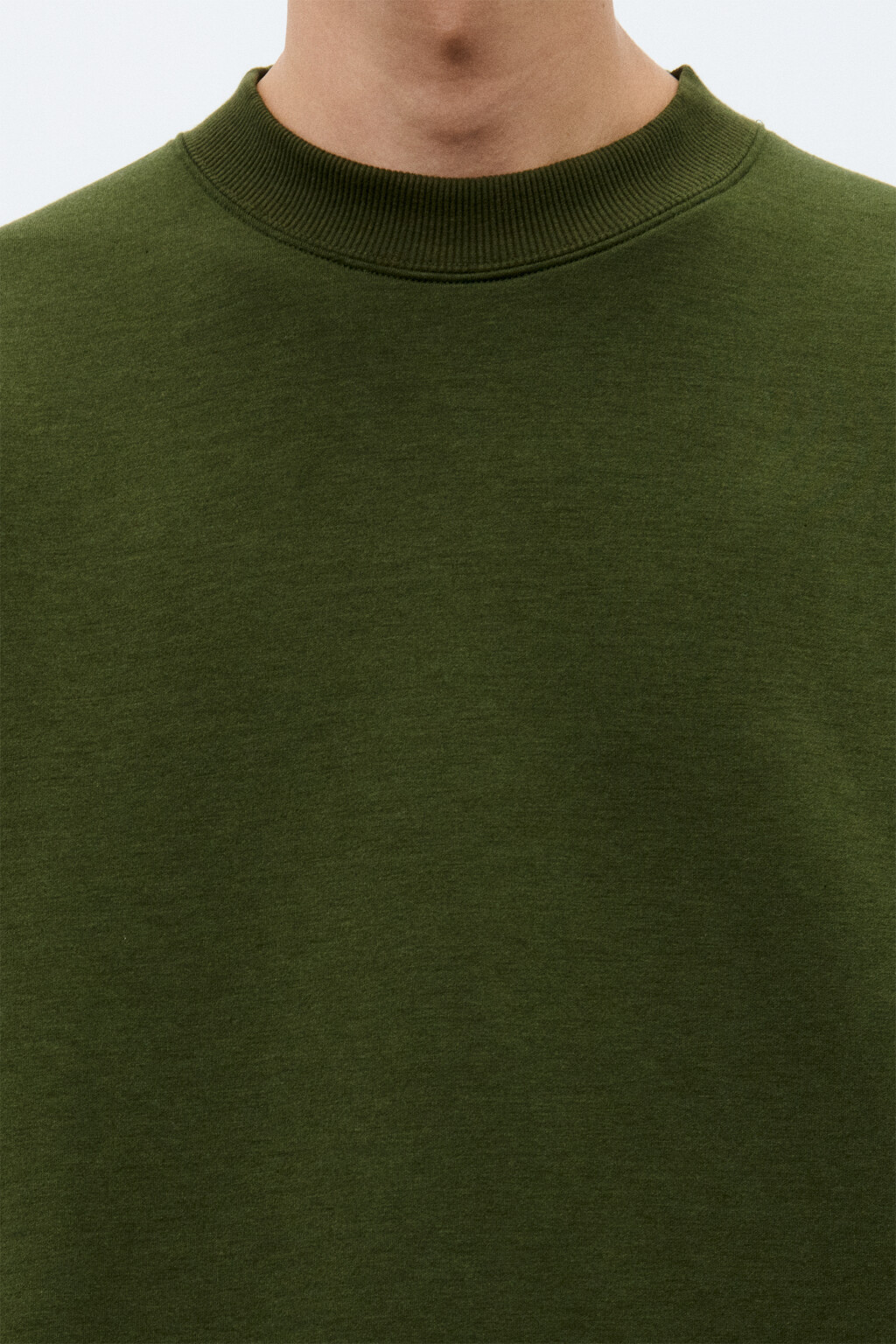 Свитшот из гладкого неопрена - цвет зеленый - 6