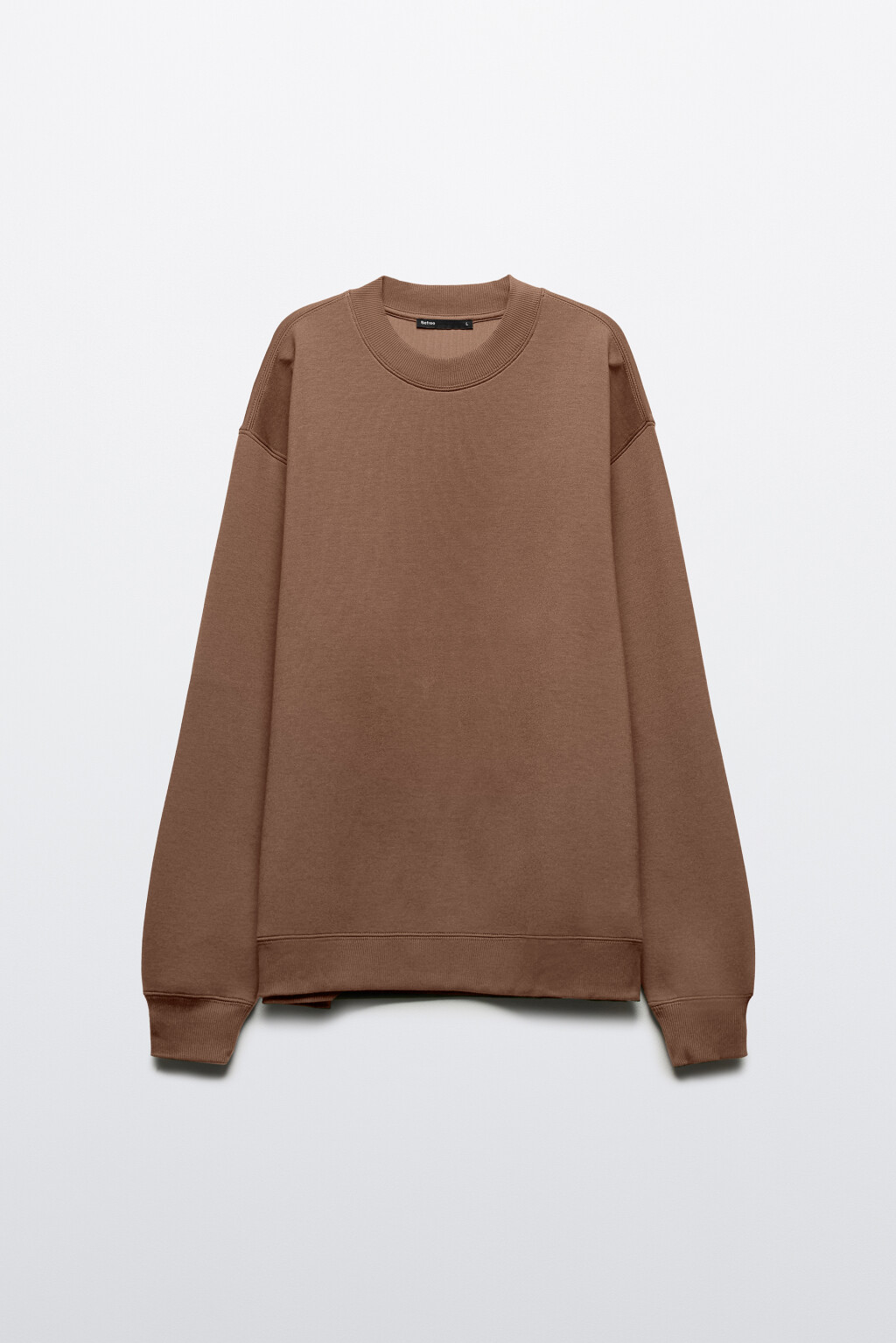 Свитшот из гладкого неопрена - цвет коричневый - 9