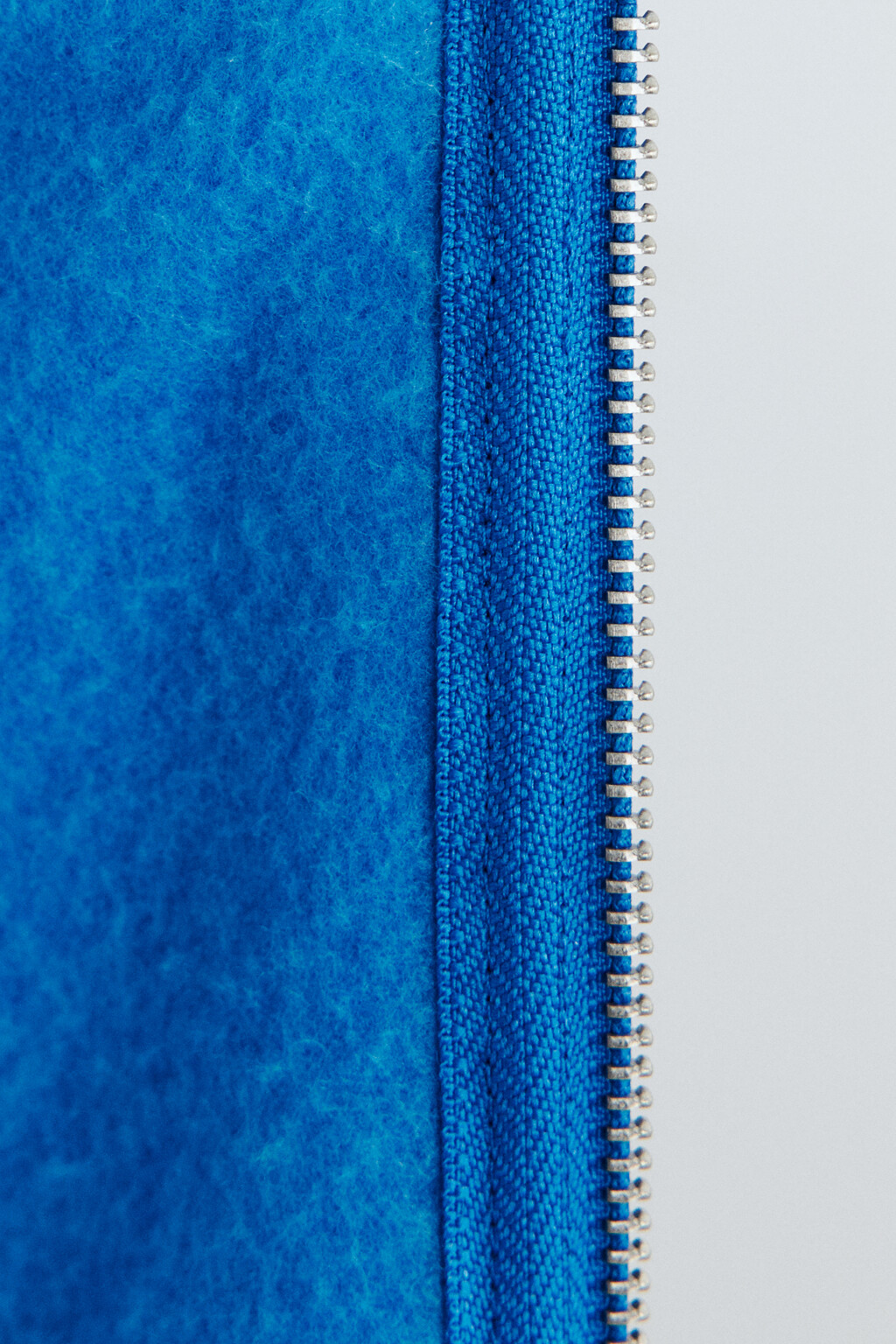 Худи-зипка утепленная с принтом - цвет синий - 8