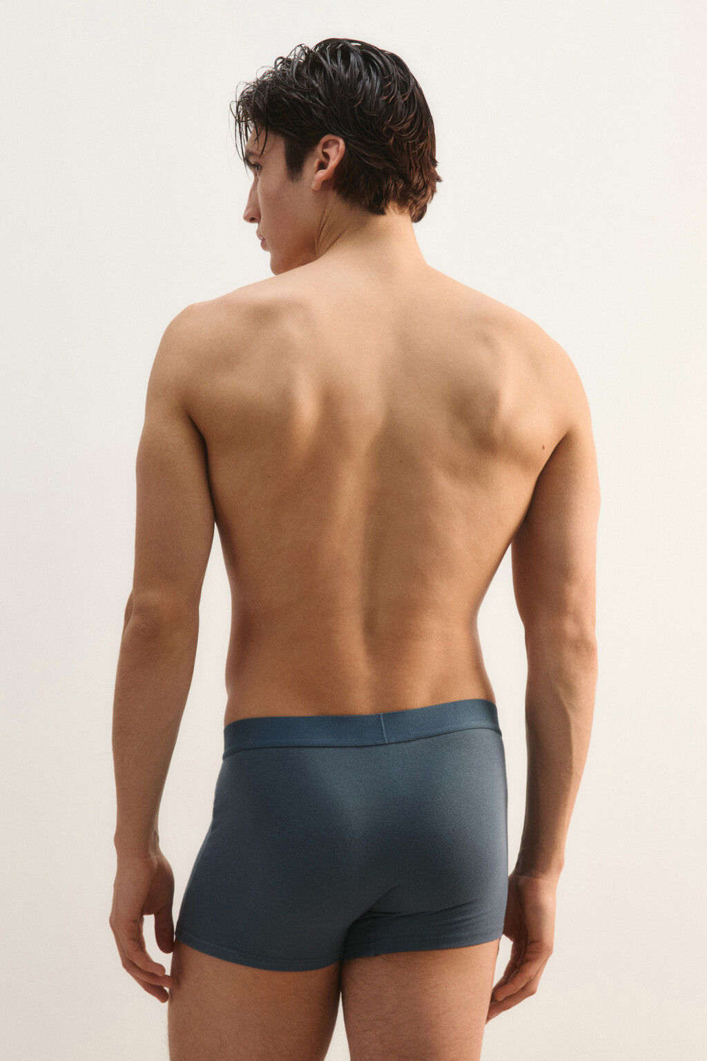 Трусы-боксеры хлопковые - цвет синий - 3