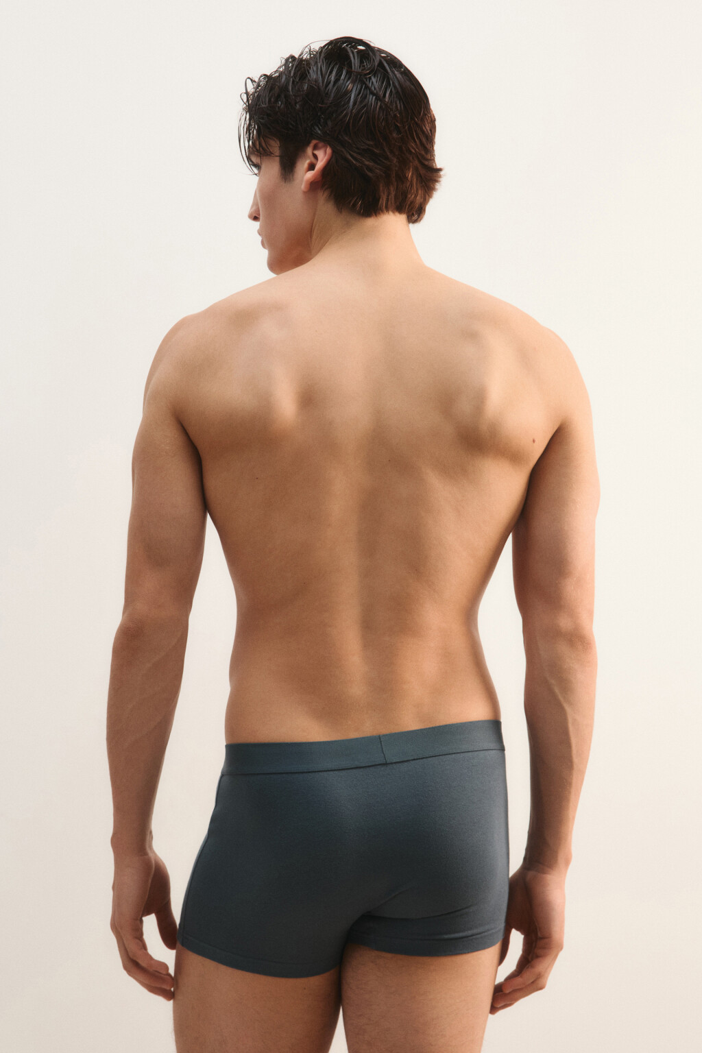 Трусы-боксеры хлопковые - цвет синий - 4