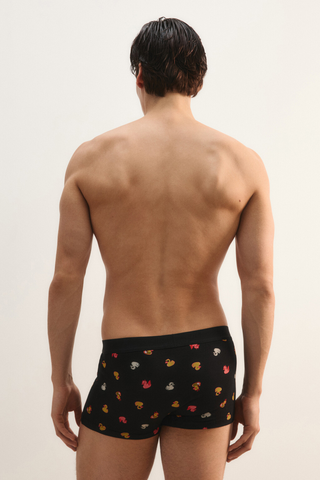 Трусы-боксеры с принтом - цвет белый - 4