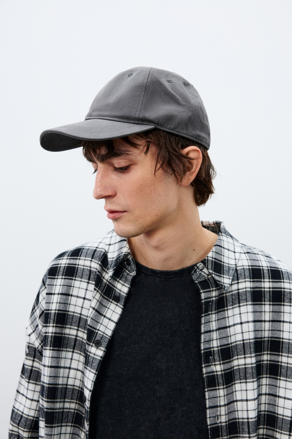 Бейсболка хлопковая базовая - цвет серый - 2